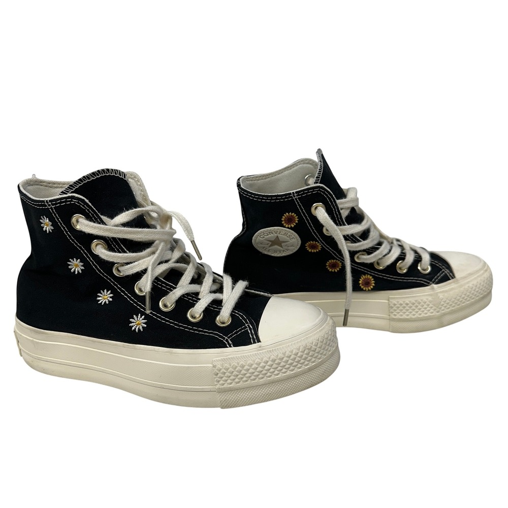 Converse Chuck Taylor All Star High Top Embroidered Sunflower Women's‎ 5.5